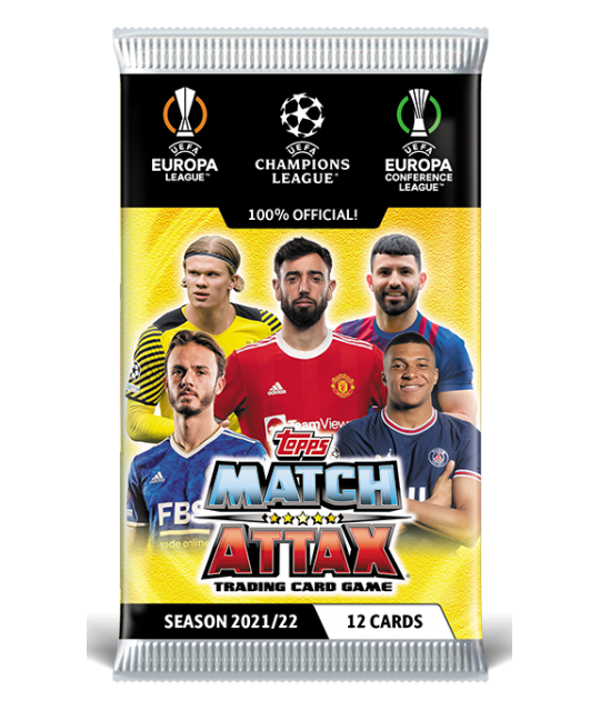 Topps Match Attax Champions League 2021/2022 kaardipakk